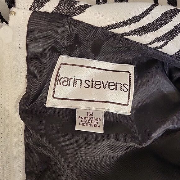 KARIN STEVENS RARE TOASTED ZEBRA PRINT SLEEVELESS ZIPPER CLOSURE DRESS - Picture 13 of 15